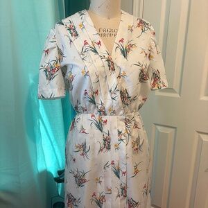 🌺 True Vintage 1940s Hawaiian Rayon Wrap Dress 🌺